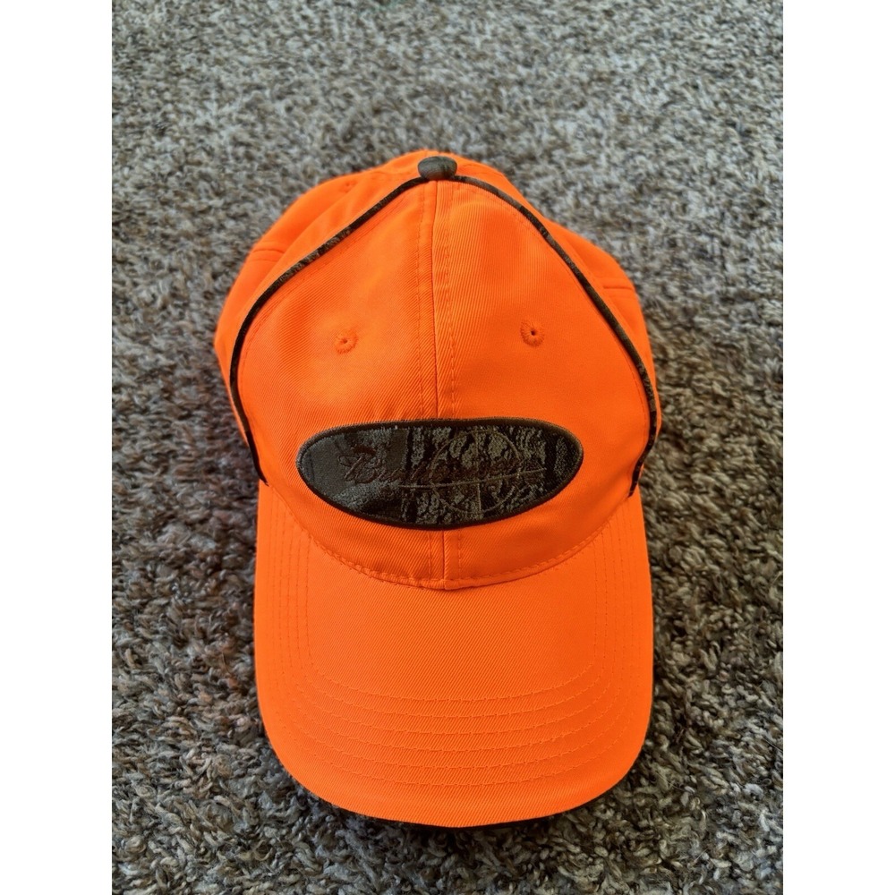 2007 Budweiser Strapback Hat Safety Orange‎ Camo Hunting Cap Anheuser-Busch